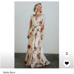 Lydia Ivory Floral Maxi Dress!